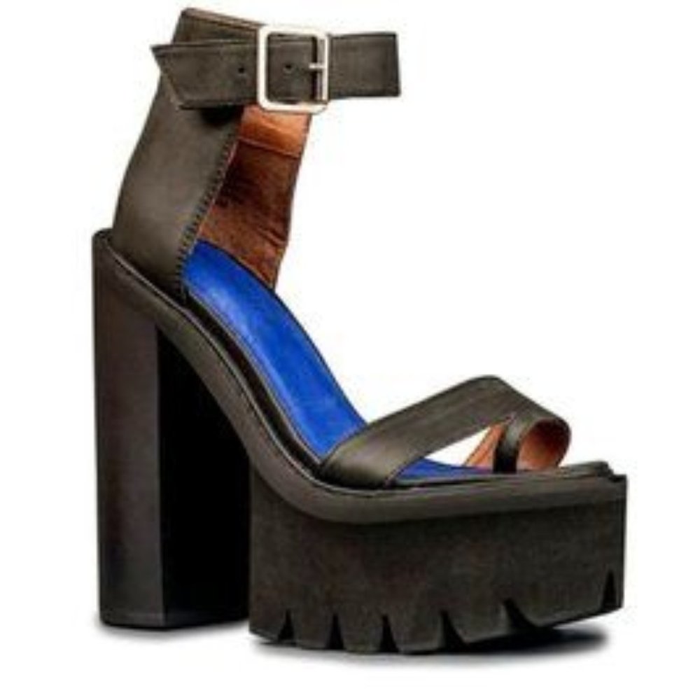 NIB Jeffrey Campbell Fabrizio, Black Distressed Boots